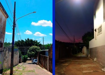 Beto Avelar consegue nova iluminação para o calçadão do Estrela do Sul