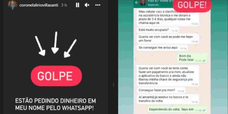 Número usa nome de Alírio Villasanti para pedir dinheiro e vereador alerta para golpe