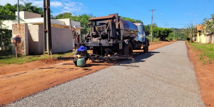 Veja o como está ficando a rua Lucas Alves do Valle em Camapuã.