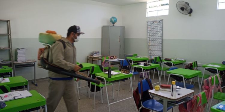 A Prefeitura trabalha na prevenção da Covid-19.