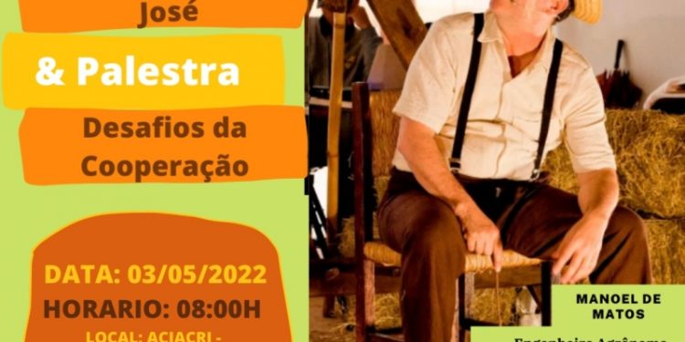 Costa Rica recebe teatro-palestra com Manoel de Matos na próxima terça-feira