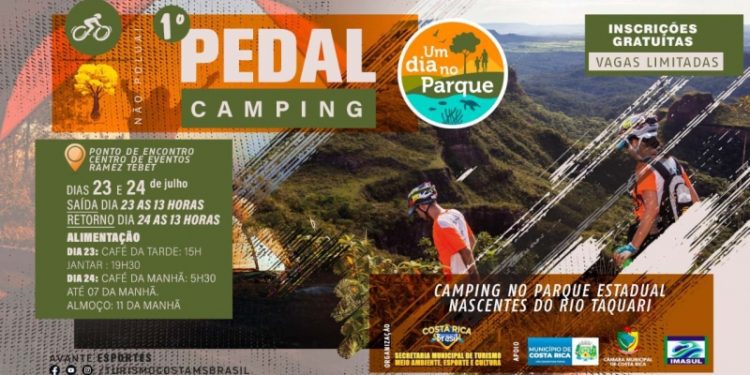 Costa Rica realiza de 23 a 24 de julho o 1º Pedal Camping no Parque Estadual das Nascentes do Rio Taquari