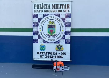 Polícia ambiental apreende motosserra ilegal e autua dono em Batayporã