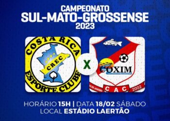 Segunda rodada dupla do Campeonato Estadual acontece neste sábado no Estádio Laertão em Costa Rica
