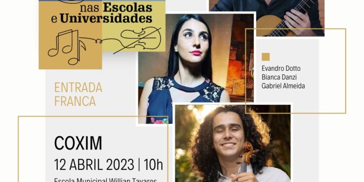 Projeto “Música Erudita nas Escolas e Universidades” inicia turnê pela cidade de Coxim