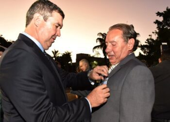 Presidente da ALEMS recebe medalha e destaca importância da Segurança Pública