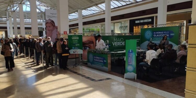 Ação em shopping de Campo Grande orienta sobre o glaucoma no sábado