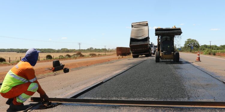 Obras de manutenção da CCR MSVia trazem melhorias para a BR-163/MS