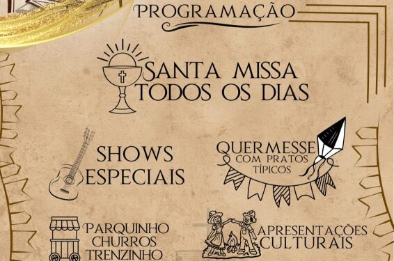 Com apoio do Governo Municipal, 50ª Festa de Santo Antônio acontece de 1º a 13 de junho