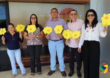 Vereadores iniciam, simbolicamente, a campanha Maio Laranja