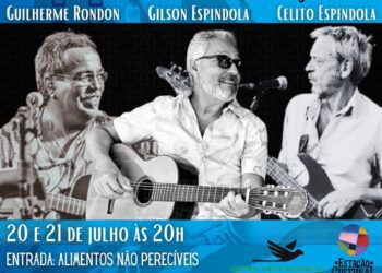 Celito, Gilson Espíndola e Guilherme Rondon promovem show nesta quinta e sexta na Capital
