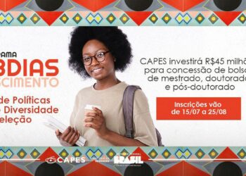 Capes abre inscrições para bolsas de programa de políticas afirmativas