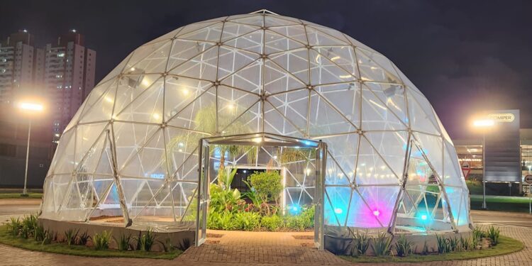 Primeiro domo geodésico comercial é inaugurado em Campo Grande