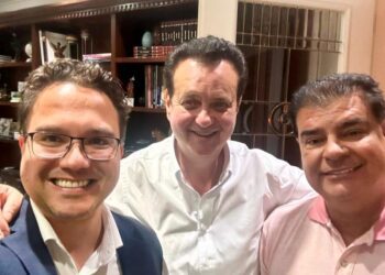 Presidente do PSD em Campo Grande, Pedrossian Neto se encontra com Kassab para discutir eleições 2024