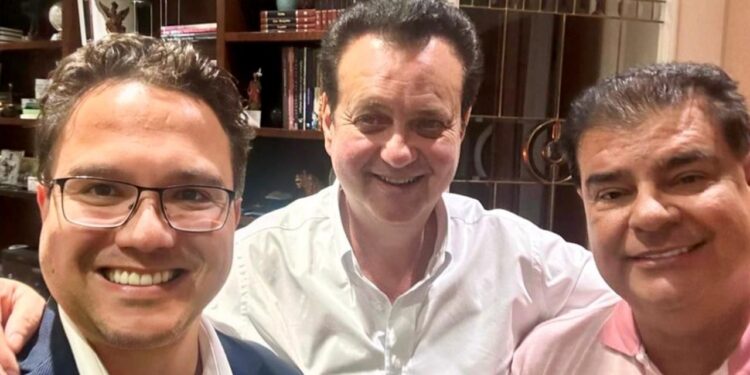 Presidente do PSD em Campo Grande, Pedrossian Neto se encontra com Kassab para discutir eleições 2024