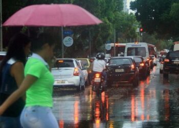 Chuva acumulada pode ultrapassar 50mm em 24h, e guarda-chuvas é item obrigatório nesta terça