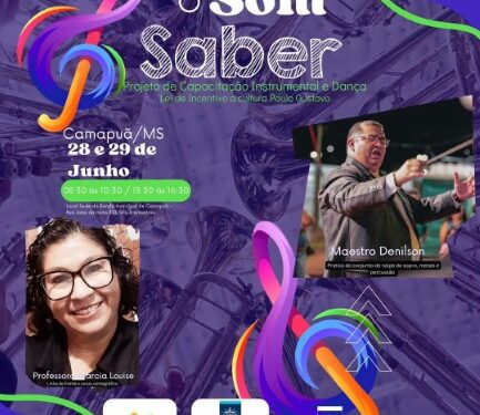 Camapuã oferece capacitação em música e dança a partir de hoje