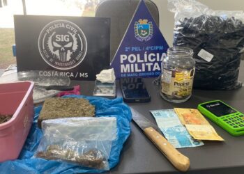 Operação conjunta entre Polícia Civil e Militar de Costa Rica desmantela esquema de tráfico de drogas