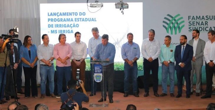Com sustentabilidade, Governo de MS lança programa para aumentar área irrigada e produção