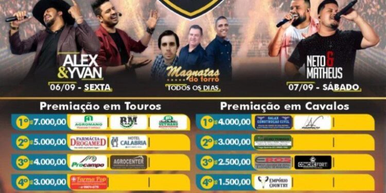 Paraíso das Águas celebra 21 anos com rodeio e festividades