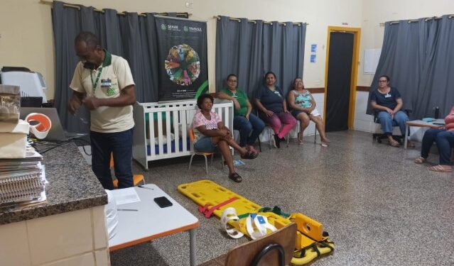 Creche em Figueirão capacita servidores para primeiros socorros e prevenção de acidentes
