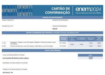 Candidatos enfrentam instabilidade no acesso ao cartão de confirmação do Enem 2024
