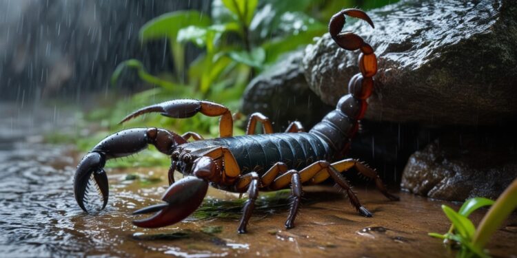 Chuvas trazem perigo oculto: escorpiões e aranhas invadem residências em busca de abrigo