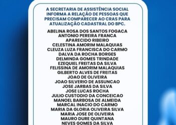 Secretaria de Assistência Social de Camapuã chama beneficiários para revisão cadastral
