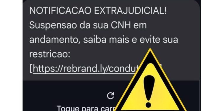Mensagens de SMS fraudulentas sobre suspensão de CNH preocupam motoristas em Mato Grosso do Sul