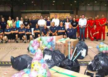 Servidores de MS formam corrente do bem para triagem de brinquedos da “Caixa Encantada”