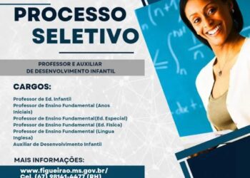 Figueirão-MS anuncia seleção para profissionais da educação