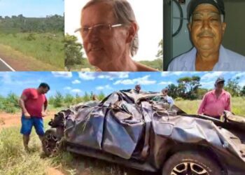 Tragédia na BR-060: dois moradores de Camapuã morrem em capotamento