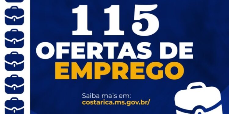 115 novas vagas de emprego abertas em Costa Rica pela Casa do Trabalhador