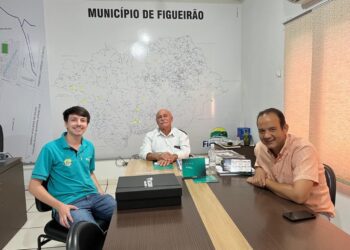 Gerente do Banco Sicoob visita Prefeito e Vice de Figueirão