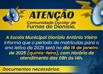 Escolas Municipais definem calendário de matrículas em Jaraguari