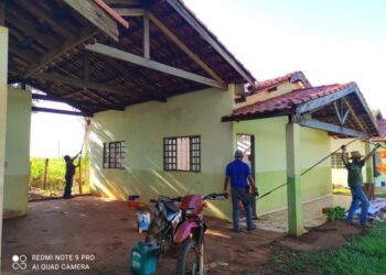 Secretaria de Infraestrutura reforma sala de aula na comunidade dos Melhados em Camapuã