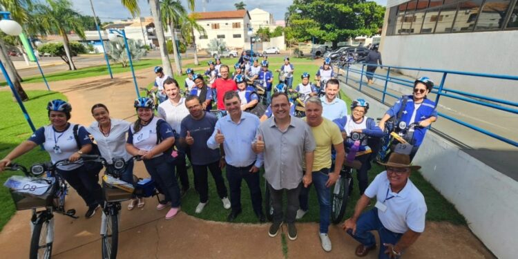 Camapuã entrega 34 bicicletas elétricas para agentes de saúde