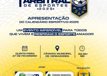Costa Rica apresenta hoje Calendário Esportivo 2025 em evento na Câmara de Vereadores