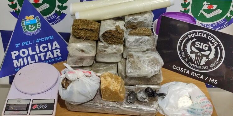 Mulher é presa em Costa Rica por armazenar drogas em residência vazia