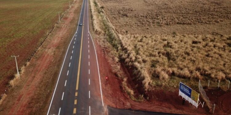 Pavimentação da MS-338 avança e fortalece infraestrutura entre Camapuã e Ribas do Rio Pardo