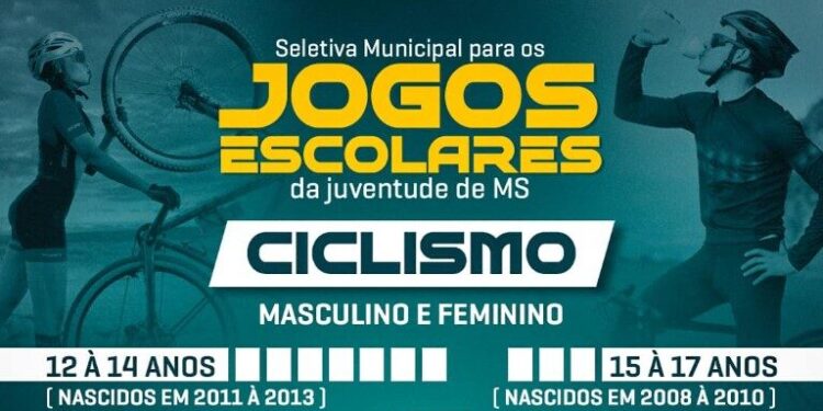 Jaraguari realiza seletiva municipal de ciclismo para os Jogos Escolares da Juventude de MS