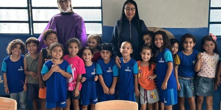 Camapuã promove ação de saúde bucal para crianças em escolas e creche