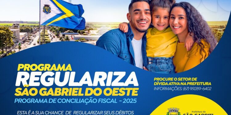 Prefeitura de São Gabriel do Oeste lança programa de renegociação de tributos com até 100% de desconto