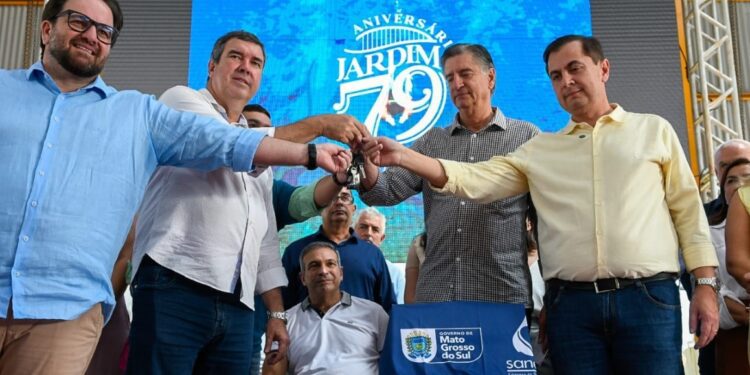 Na comemoração dos 79 anos de Jardim, Governo de MS reforça parceria