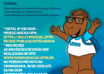 UFMS abre vagas em cursos de especialização no Polo UAB de Camapuã