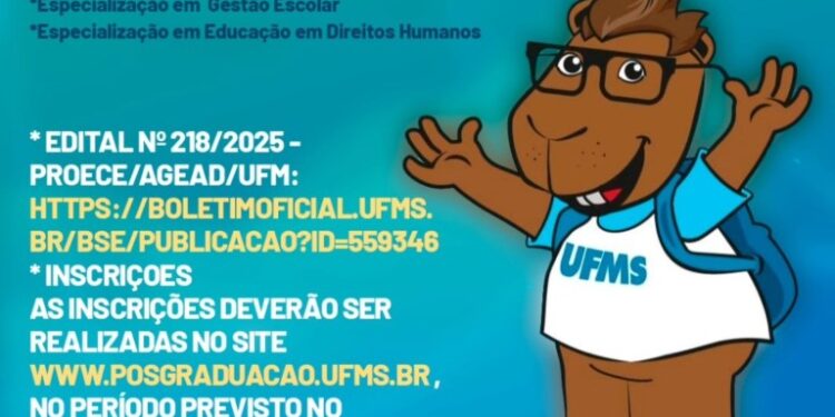 UFMS abre vagas em cursos de especialização no Polo UAB de Camapuã