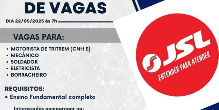 JSL abre seleção com vagas para motoristas e técnicos em Costa Rica