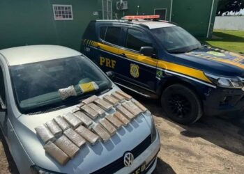 PRF apreende maconha e cocaína escondidas em veículo abordado em Chapadão do Sul