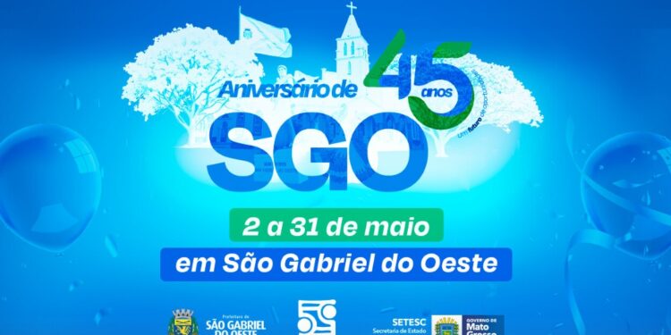 São Gabriel do Oeste comemora 45 anos com mês inteiro de festividades culturais e esportivas