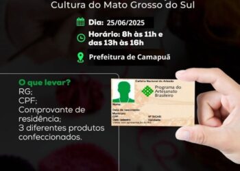 Fundação de Cultura realiza cadastramento de artesãos em Camapuã